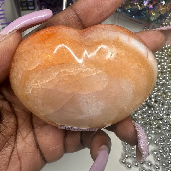 Carnelian Agate Heart Beauty 75MM - CNAGATEHRT-001 - Picture 6 of 8